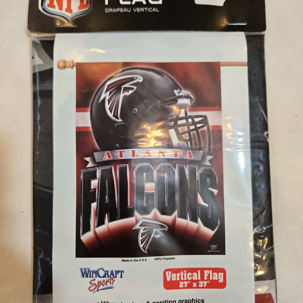 Wincraft NFL Atlanta Falcons Vertical Flag Banner Indoor Outdoor 27" x 37" Sport